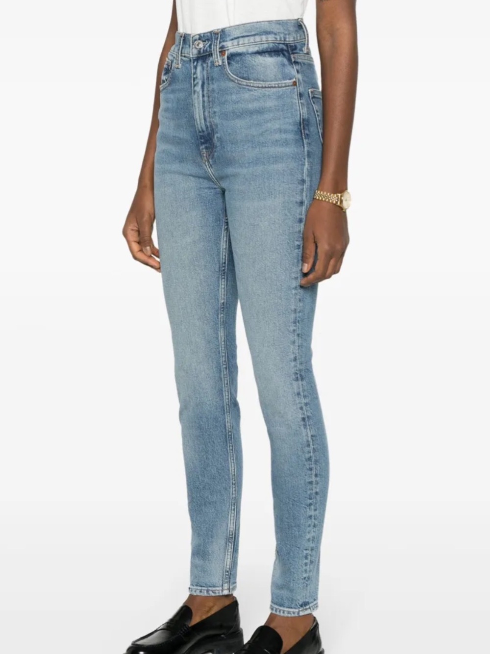 Polo Ralph Lauren Women 34 Blue Denim Low Stretch The High Rise Skinny Jeans NWT